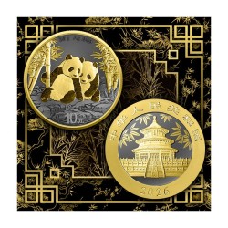 Panda 30 g Golden Ring China 2026. Srebrna moneta - limitowany nakład